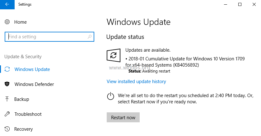 如何修复 Windows 10 更新问题。